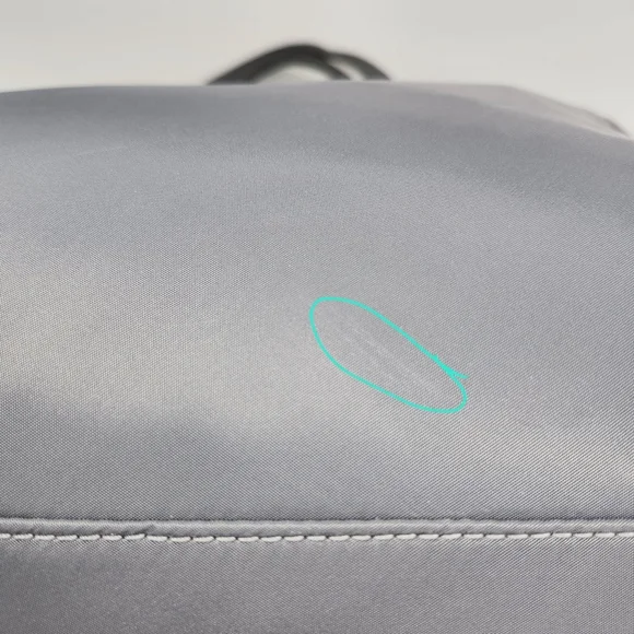 Kate Spade Wilson Road Talya Grey Nylon Dual Leather Handles Large Tote Bag - Picture 15 of 15